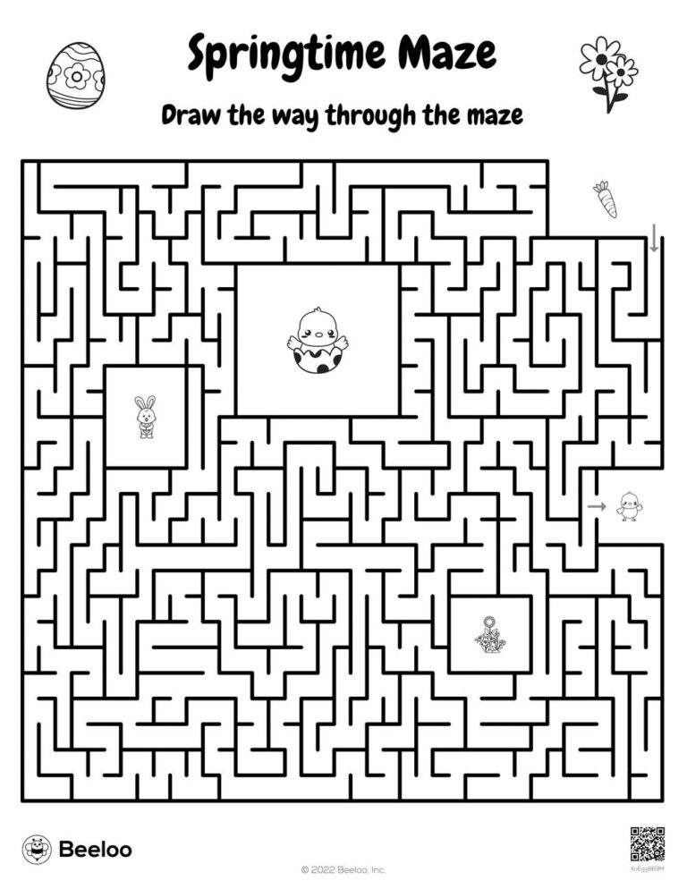 Free Printable Springtime Mazes Download Free Printable Springtime Mazes Png Images Free Worksheets On Clipart Library