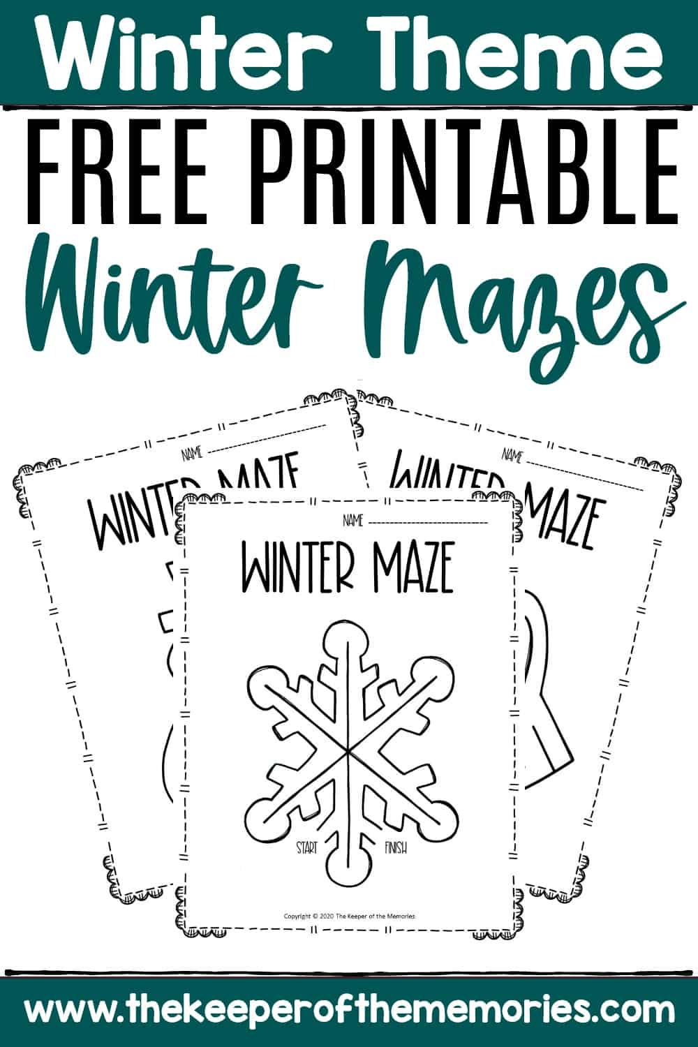 Free Printable Winter Mazes The Keeper Of The Memories