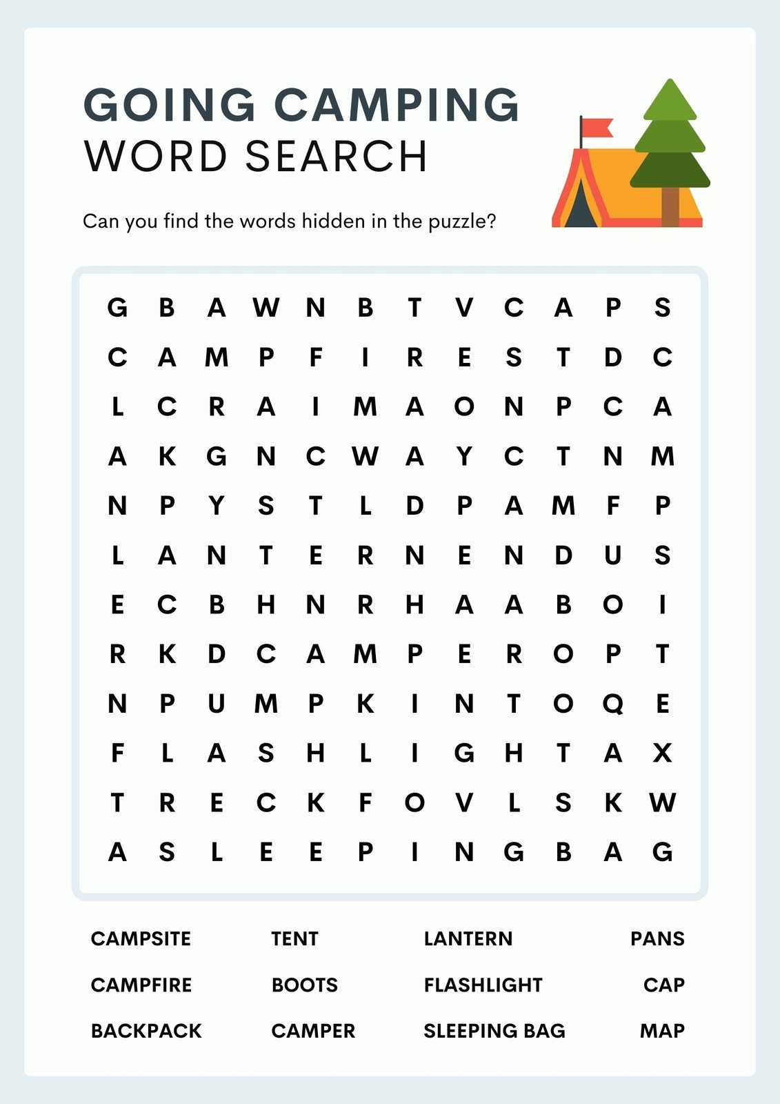 Free Printable Word Search Worksheet Templates Canva 