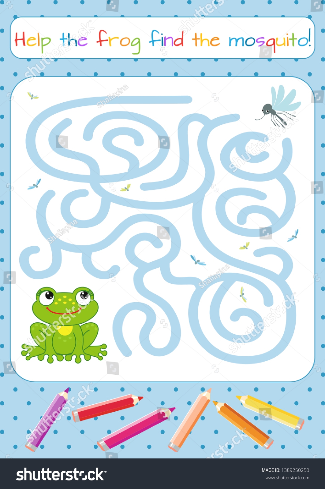 Frog Maze Worksheets