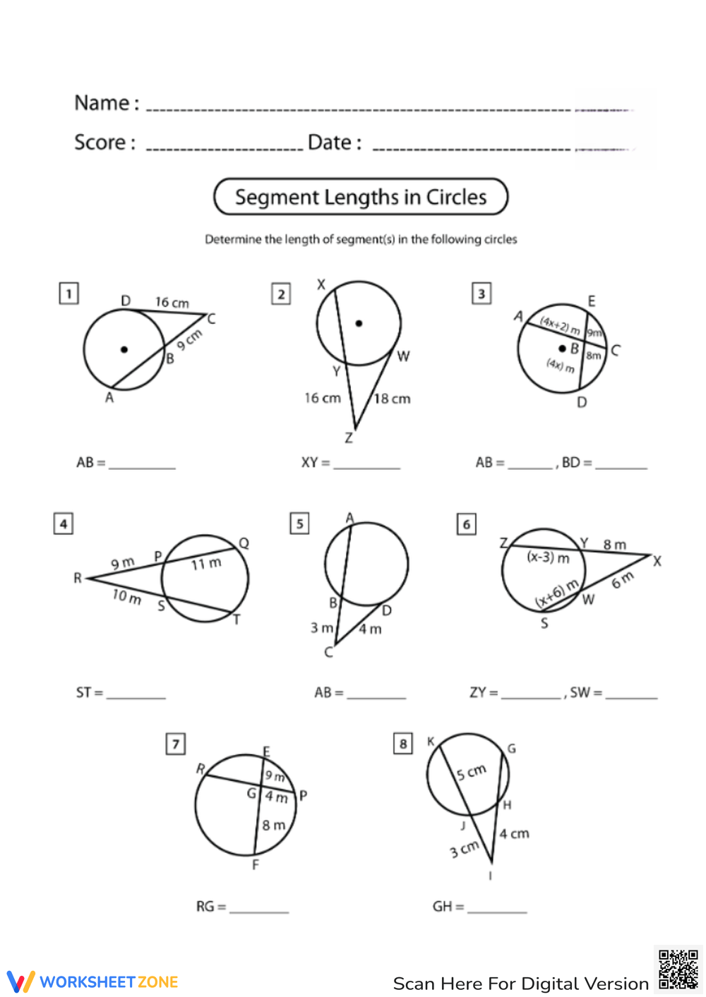 Grade 9 Segment Addition Postulate Worksheets 2025