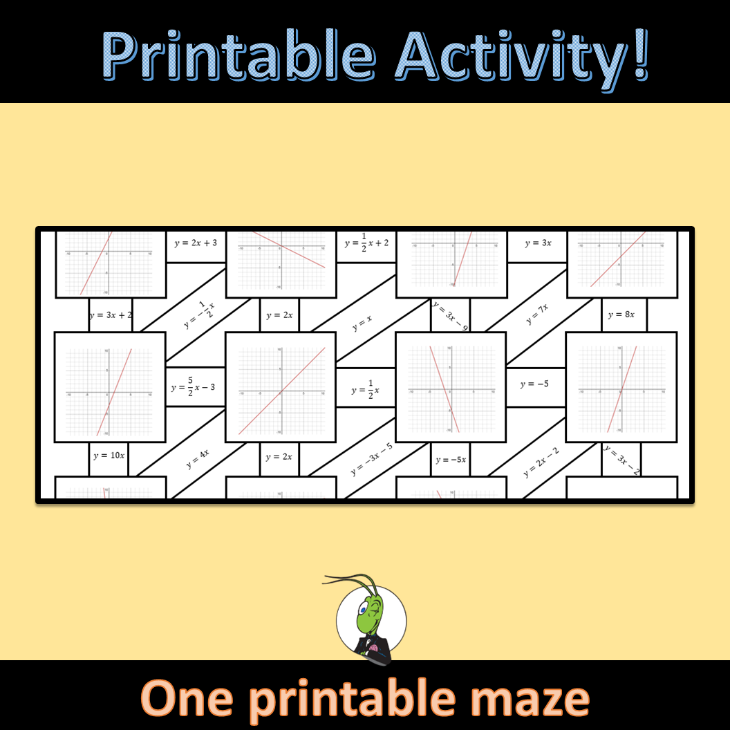 Slope Maze Worksheet Answers