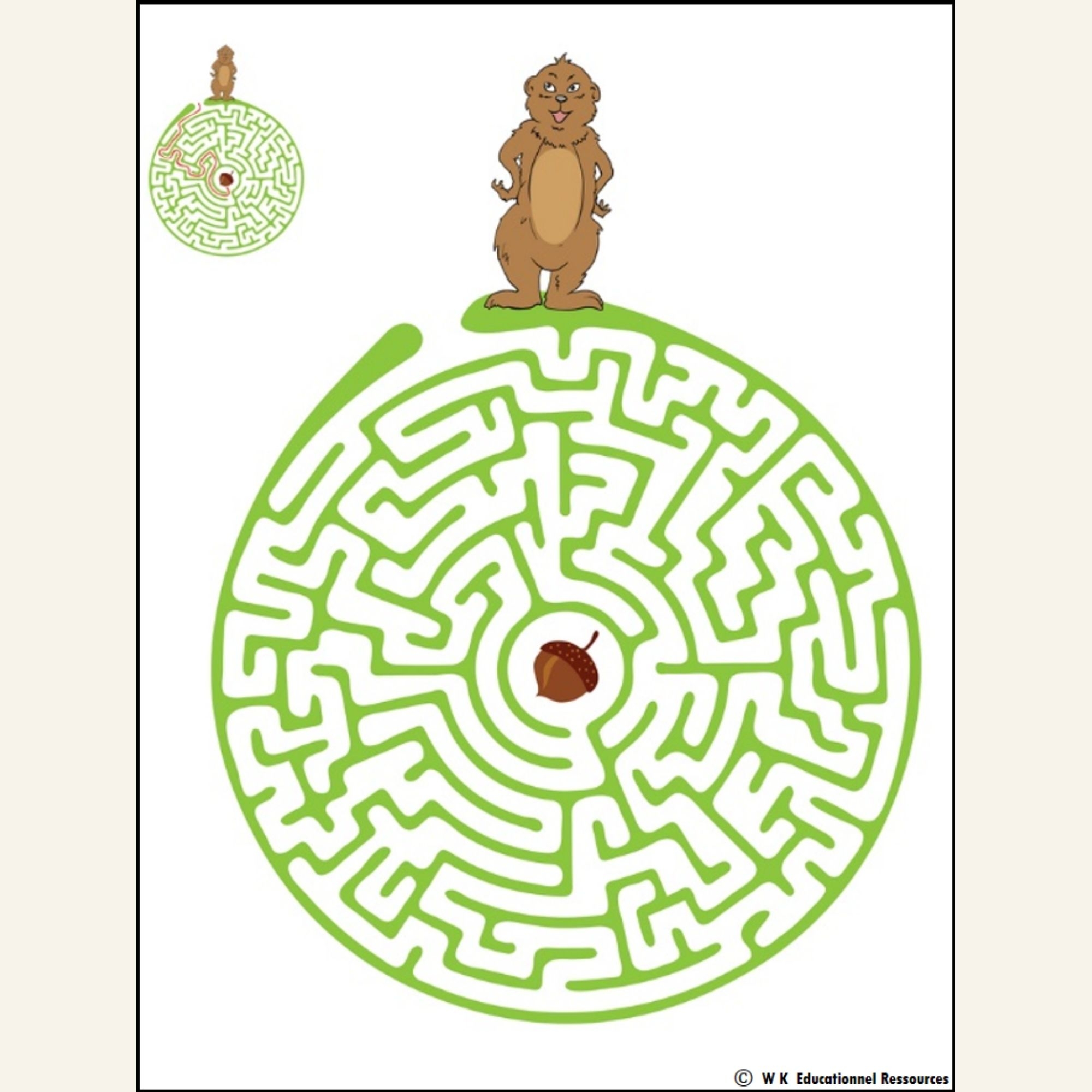 Groundhog Day Games Puzzle Crossword Word Search Maze Word 
