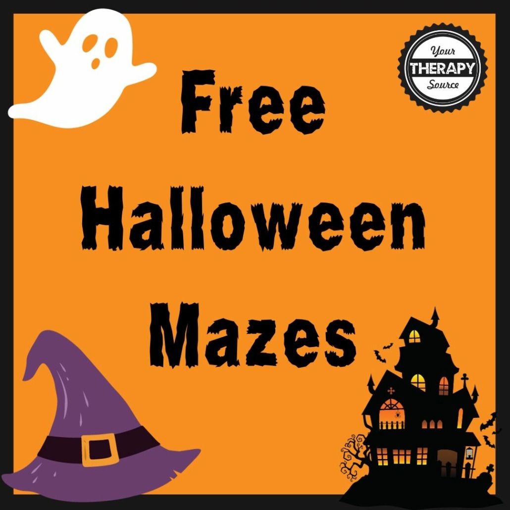 Halloween Maze Worksheets