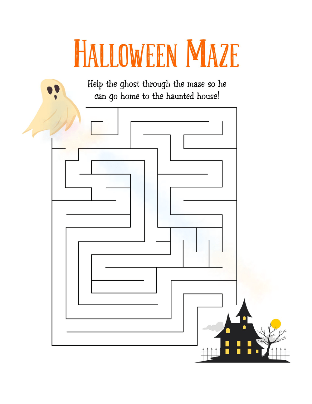 Halloween Maze Worksheet Worksheets 2025