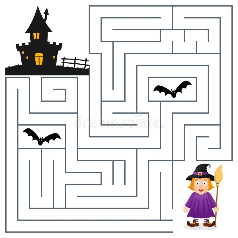 Haunted House Maze Worksheet