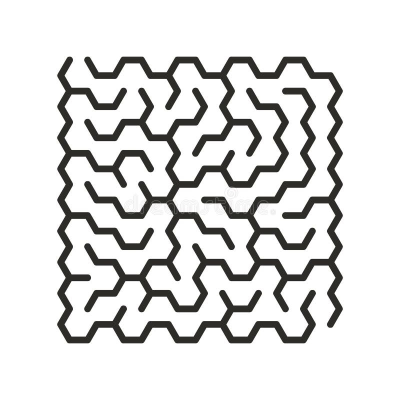 Hexagon Labyrinth Stock Illustrations 8 503 Hexagon Labyrinth 