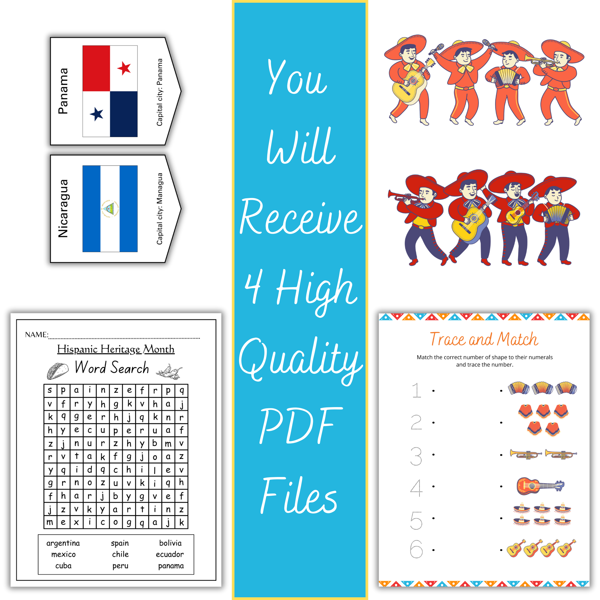 Spanish Country Maze Worksheet
