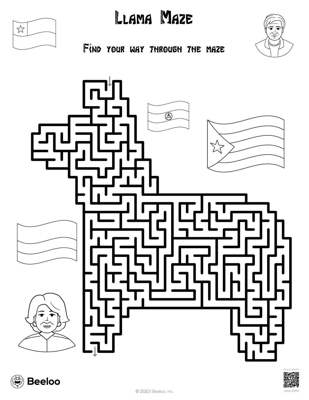 Spanish Empieza Maze Worksheet