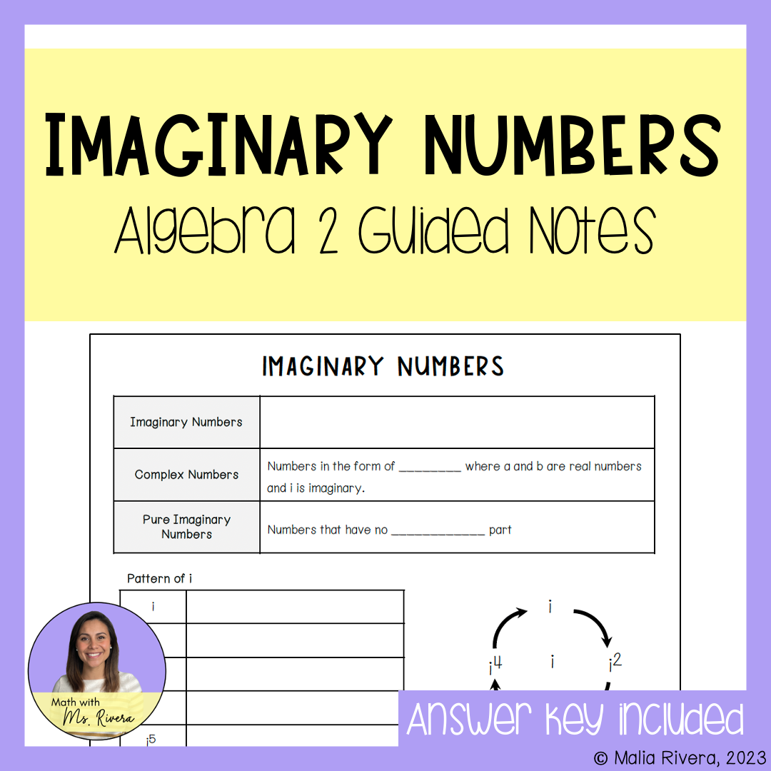 Complex Numbers Maze Worksheet