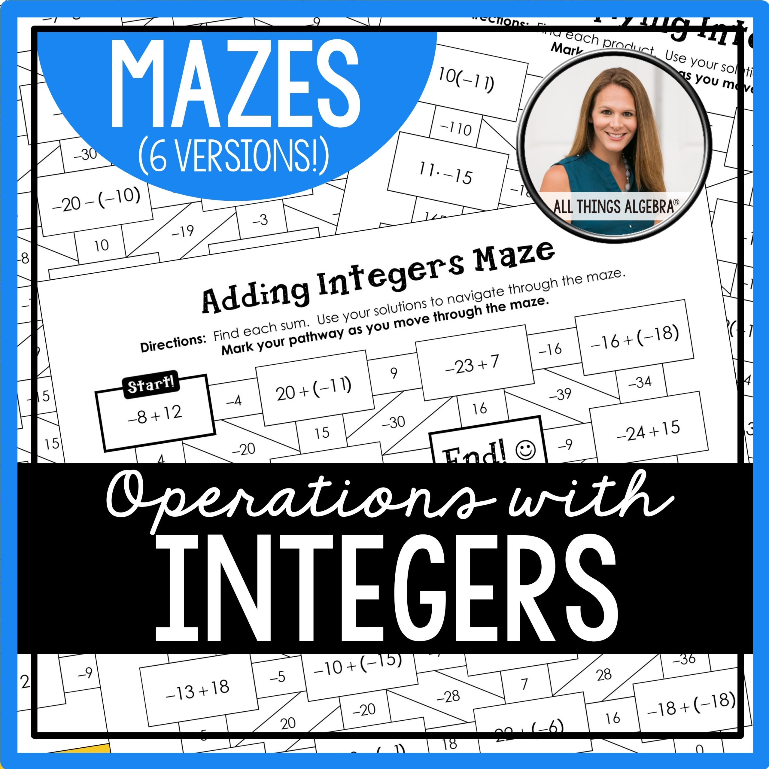Integer Operations Mazes