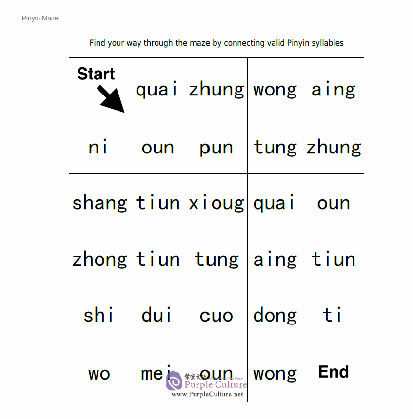 Worksheet Maze Generator