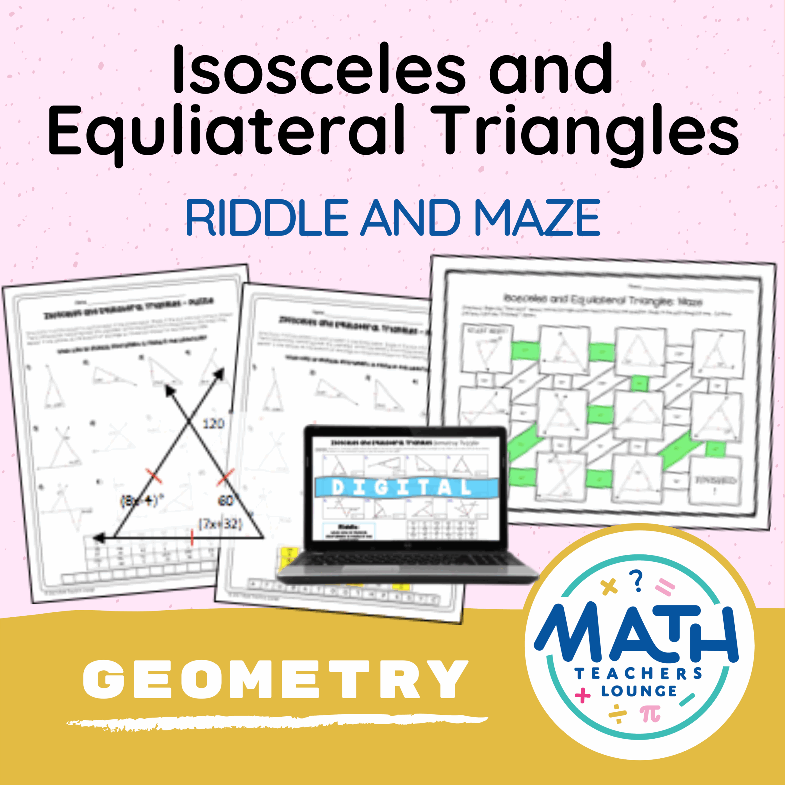 Isosceles And Equilateral Triangles Riddle Worksheet And Maze Classful