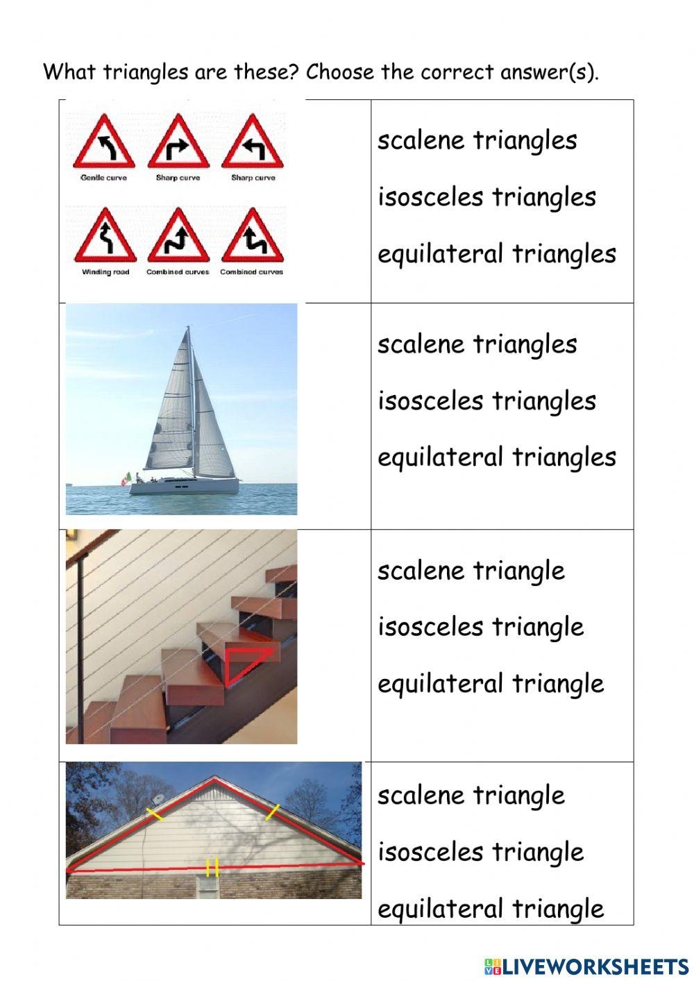 Isosceles And Equilateral Triangles Riddle Worksheet And Maze Worksheets Library