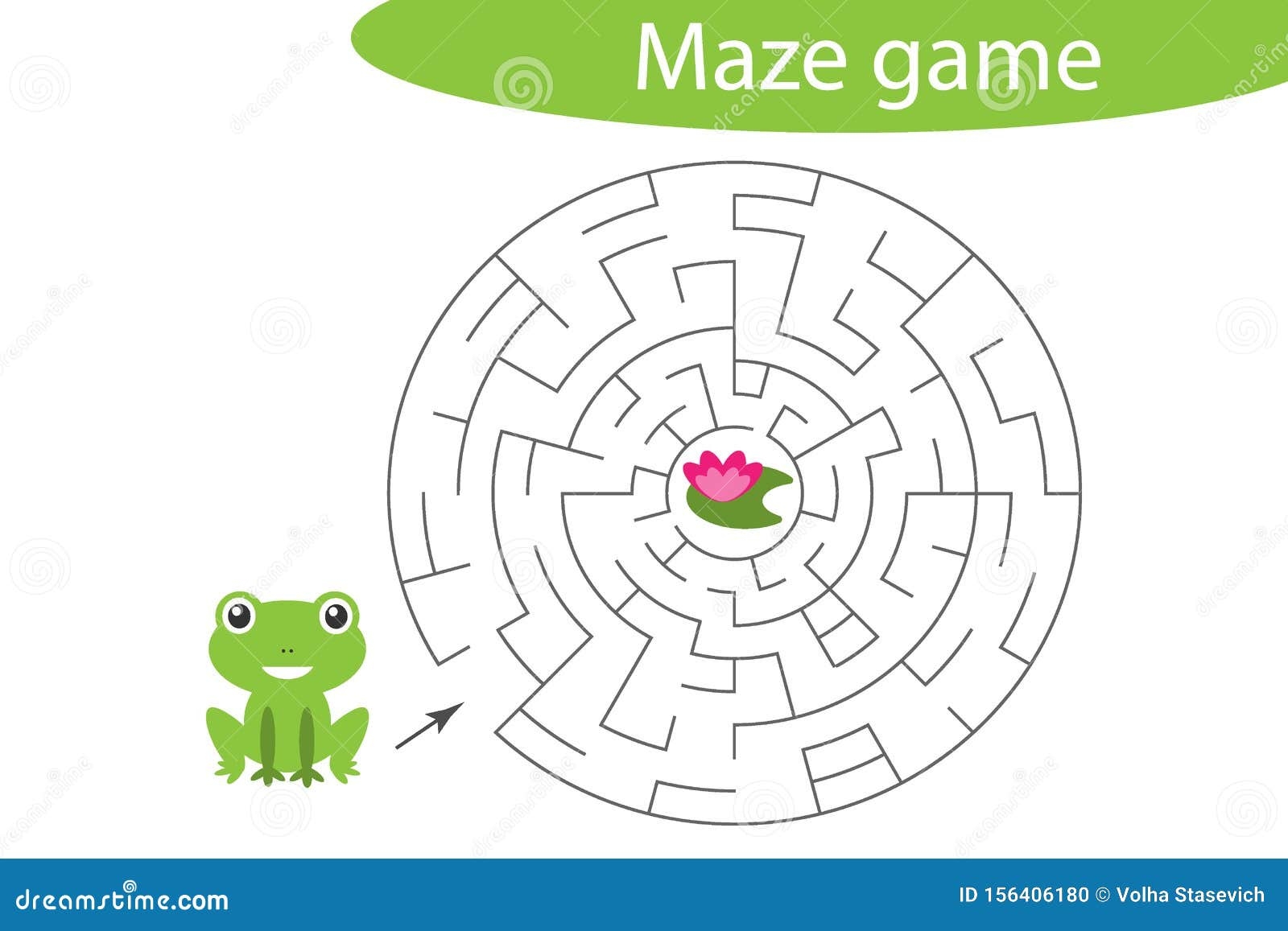 Labyrinth Game Help The Cute Frog To Find A Way Out Of The Maze Cute Cartoon Character Preschool Worksheet Activity For Kids Stock Illustration Illustration Of Kindergarten Frog 156406180