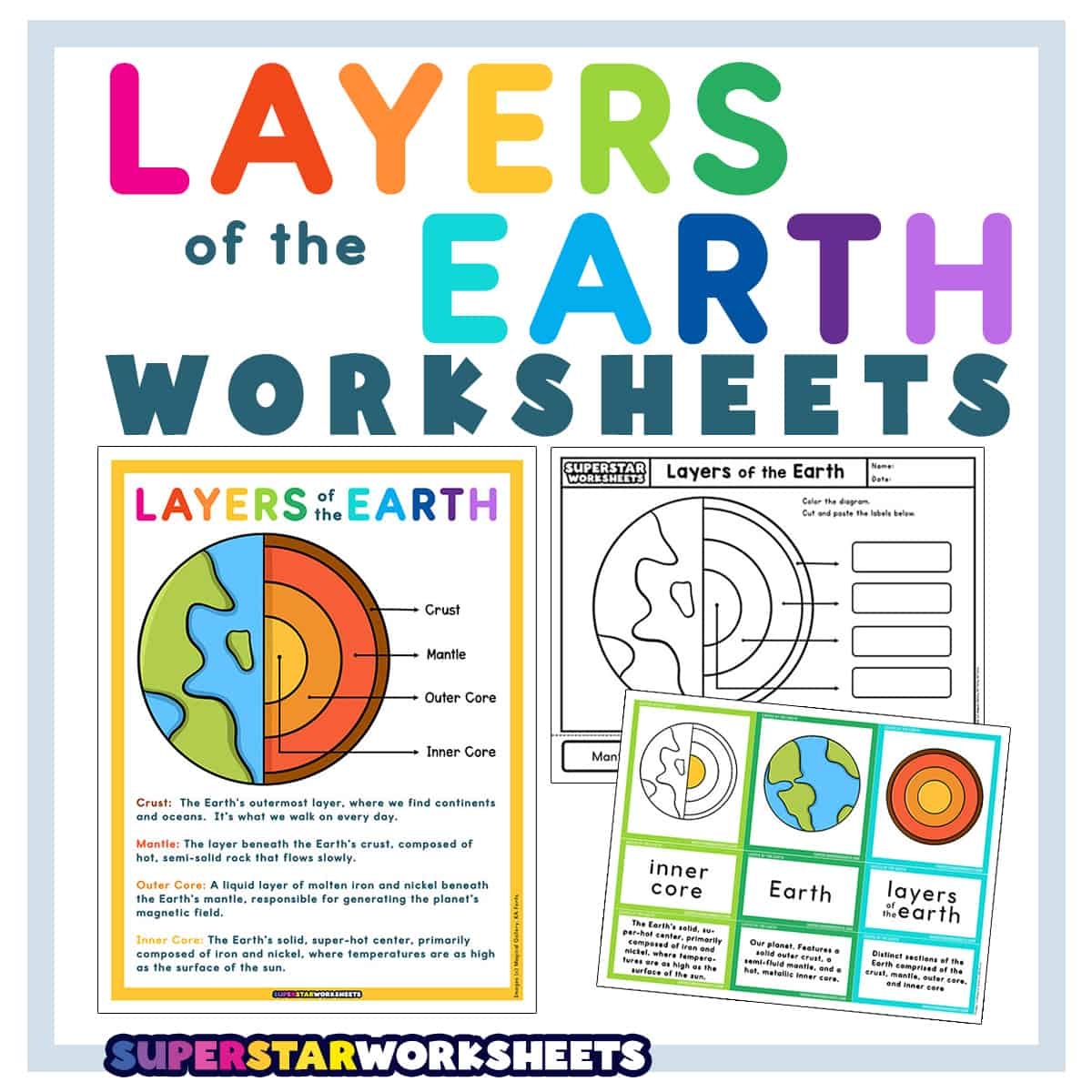 A-Maze-Ing Layers Of The Earth Worksheet Answers
