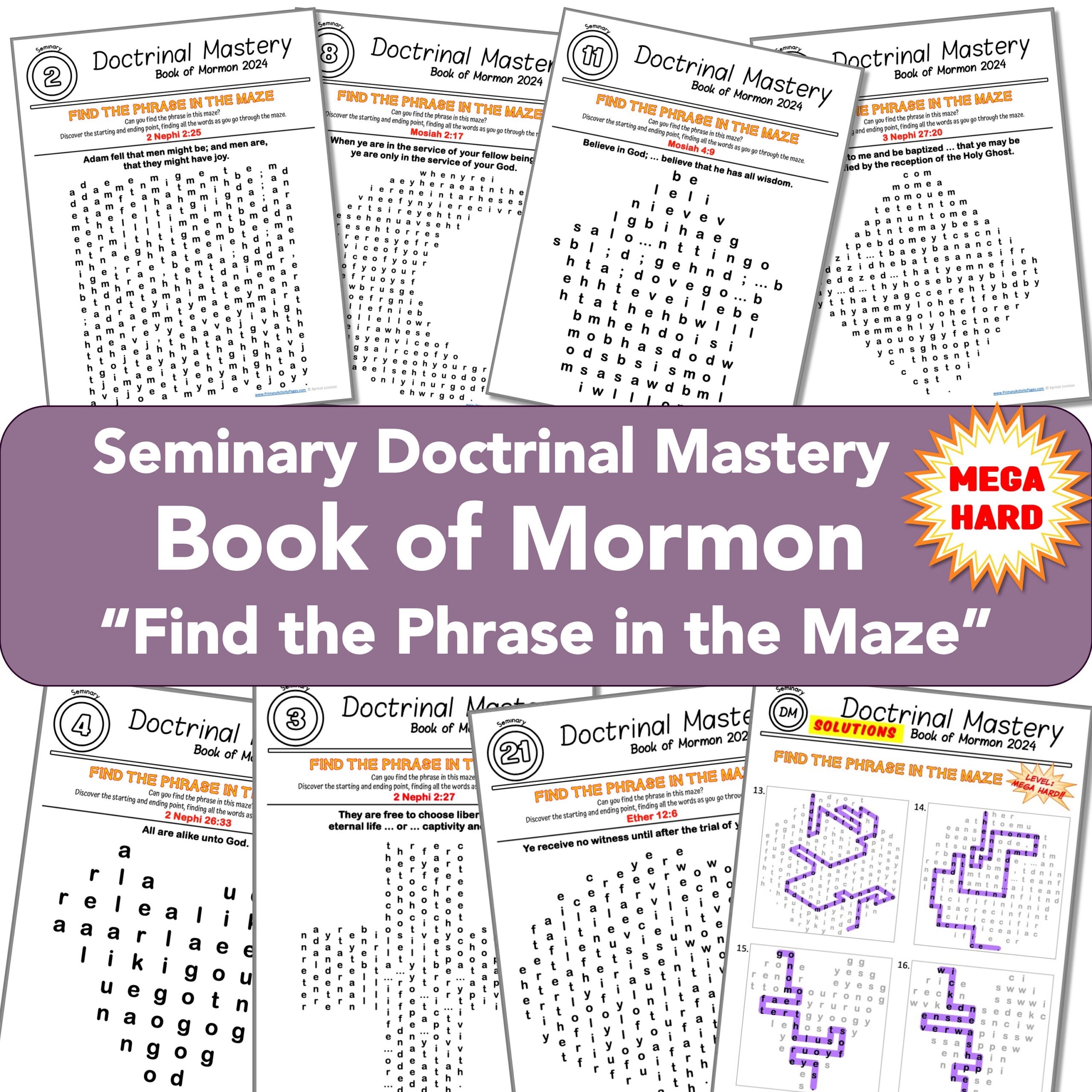 Lds Seminary Maze Etsy