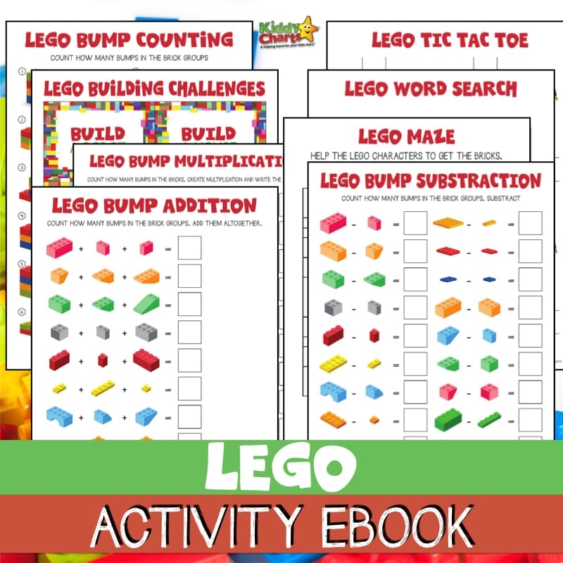 LEGO Activities EBook Kiddy Charts Fun Activities