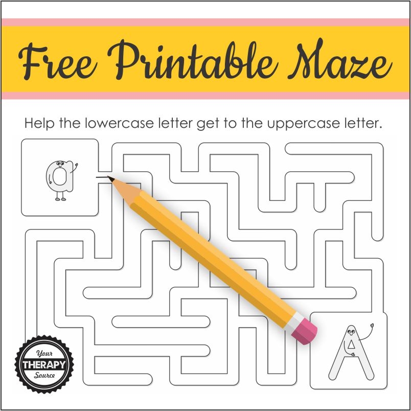 Free First Grade Maze Worksheets