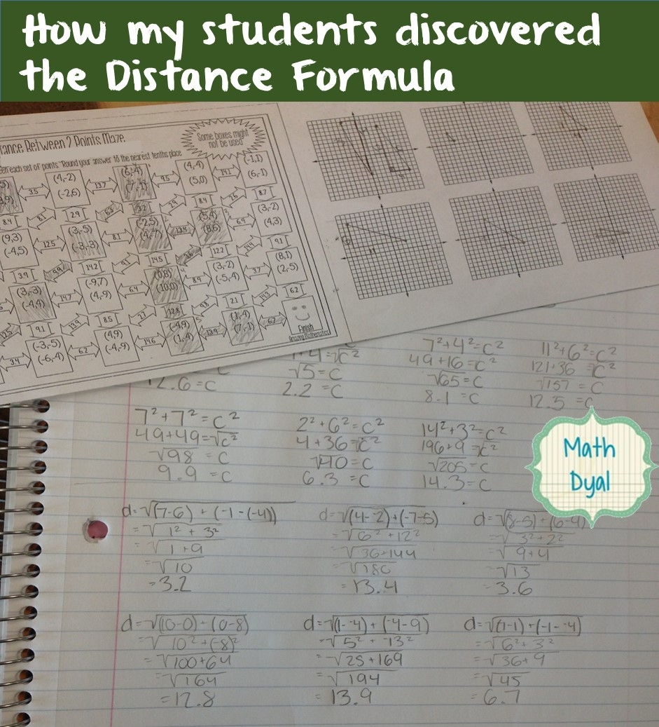 Distance Formula Maze Worksheet Answers