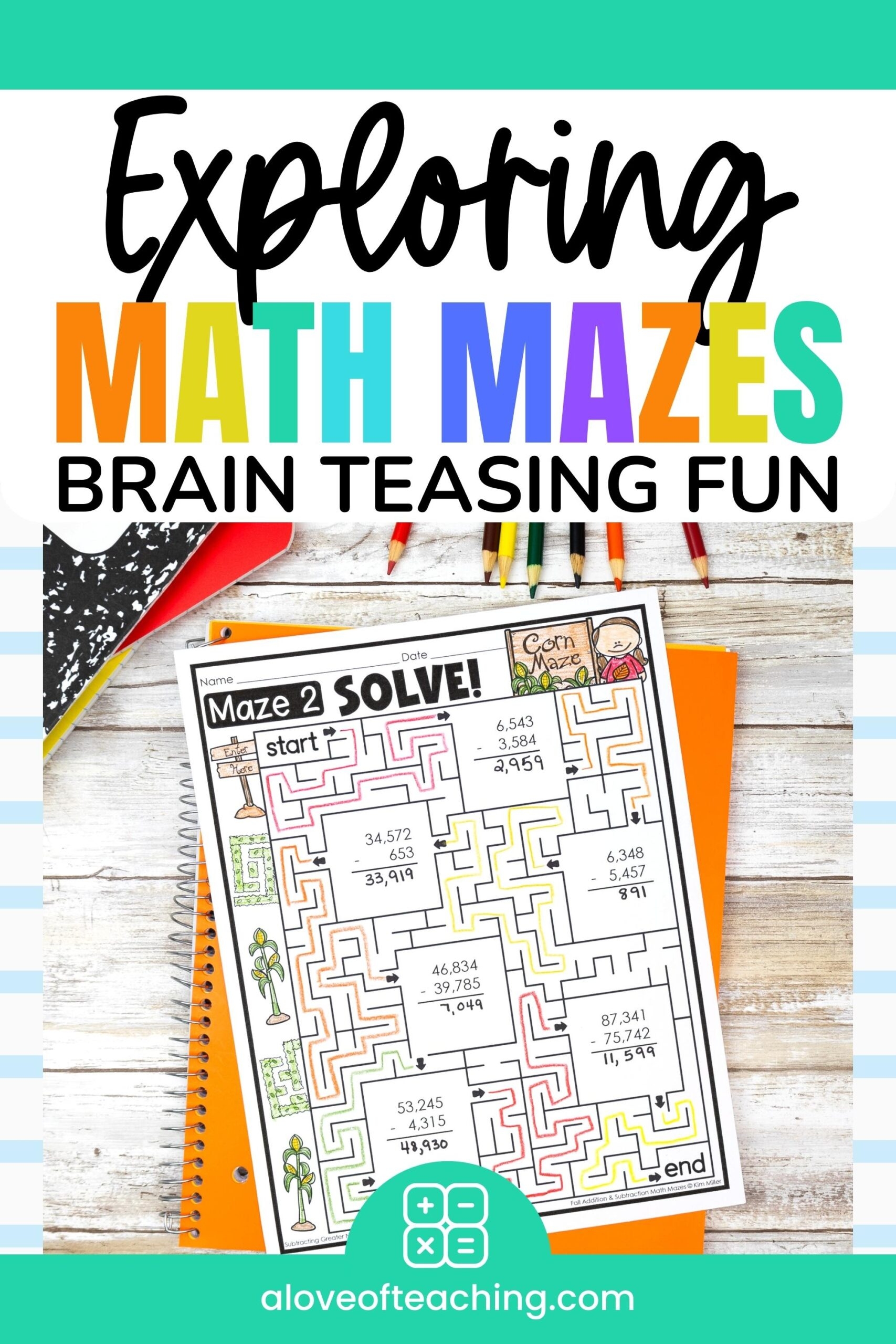 Math Mazes For Brain Teasing Fun A Love Of Teaching Kim Miller