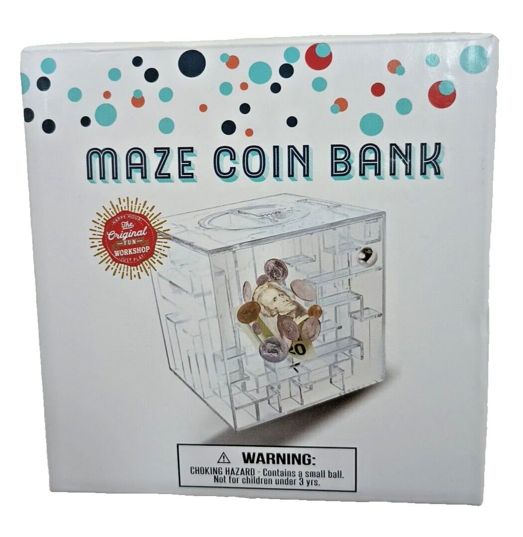 Maze Coin Bank Prank Money Graduation Cash Gift New With Cheat Sheet To Open EBay