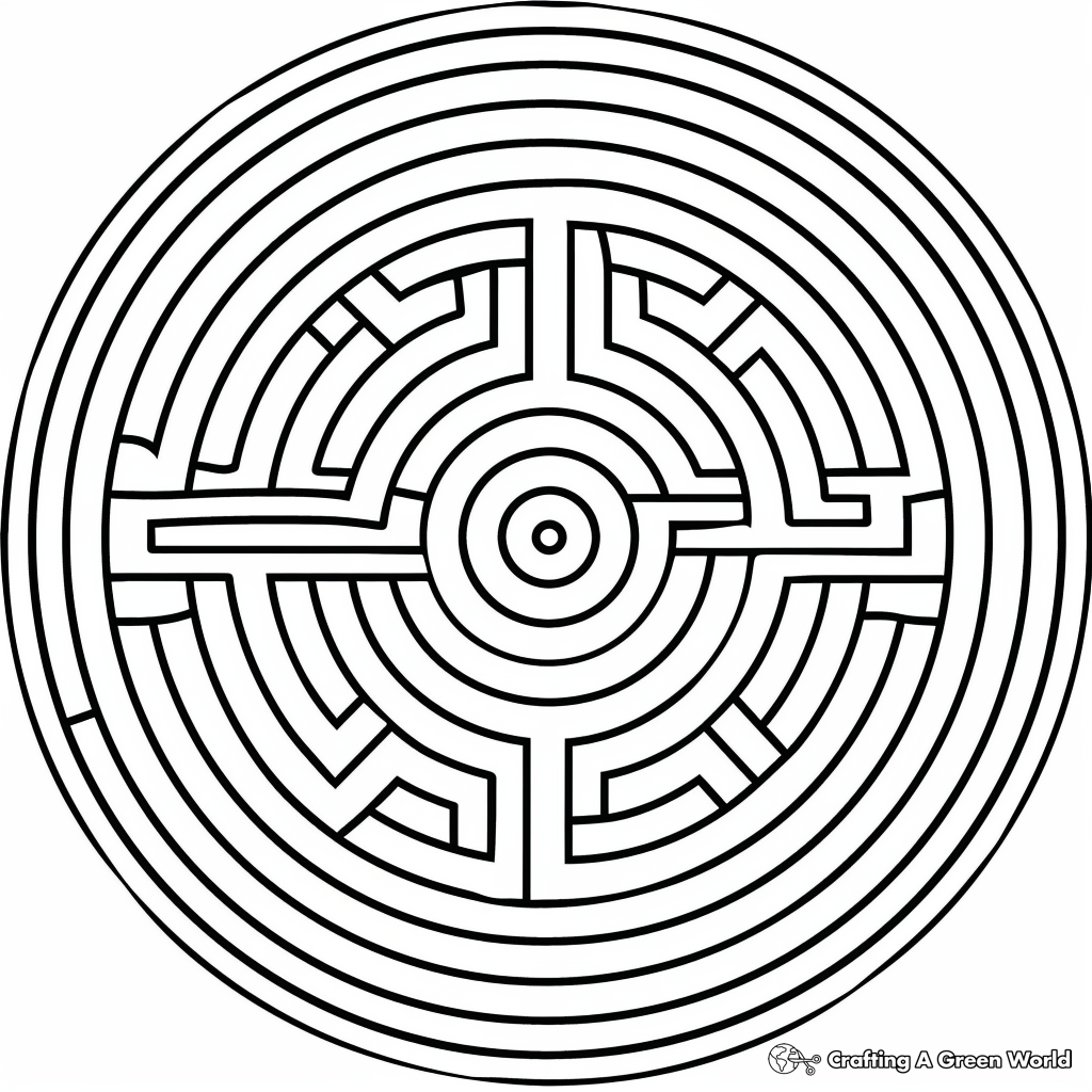 Maze Coloring Pages Free U0026 Printable 