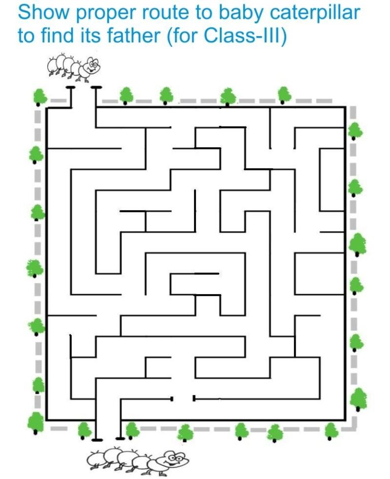 Maze For Class III Students