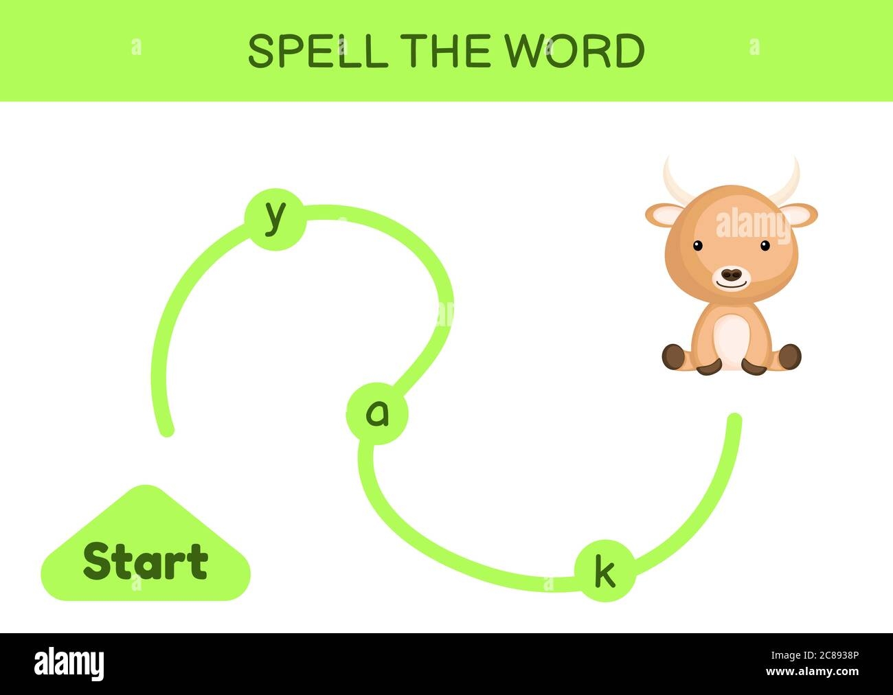 Maze For Kids Spelling Word Game Template Learn To Read Word Yak 