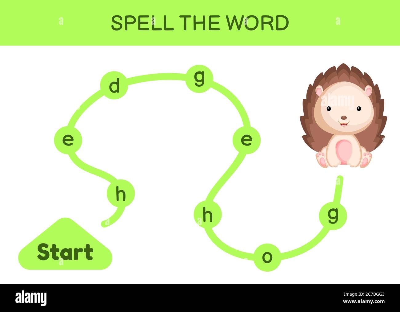 Maze For Kids Spelling Word Game Template Learn To Read Word 