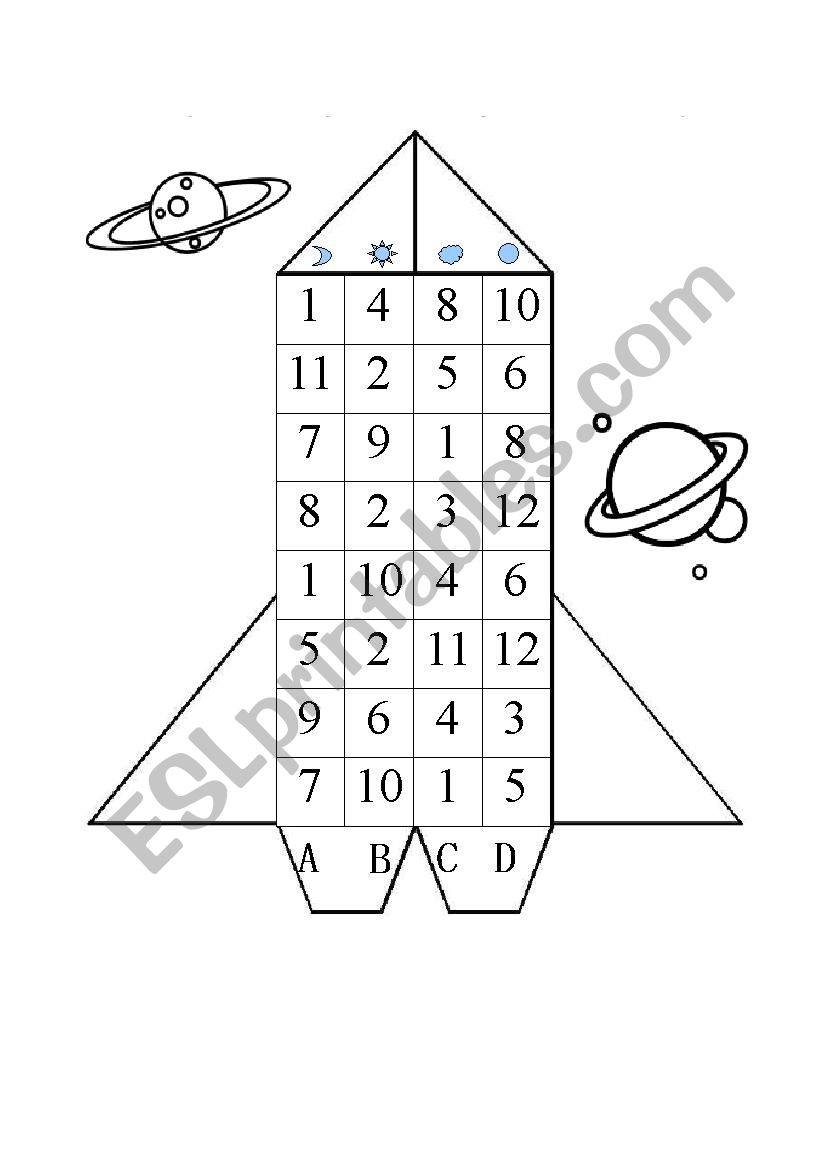 Maze For Practicing Numbers 1 12 ESL Worksheet By Seve150870