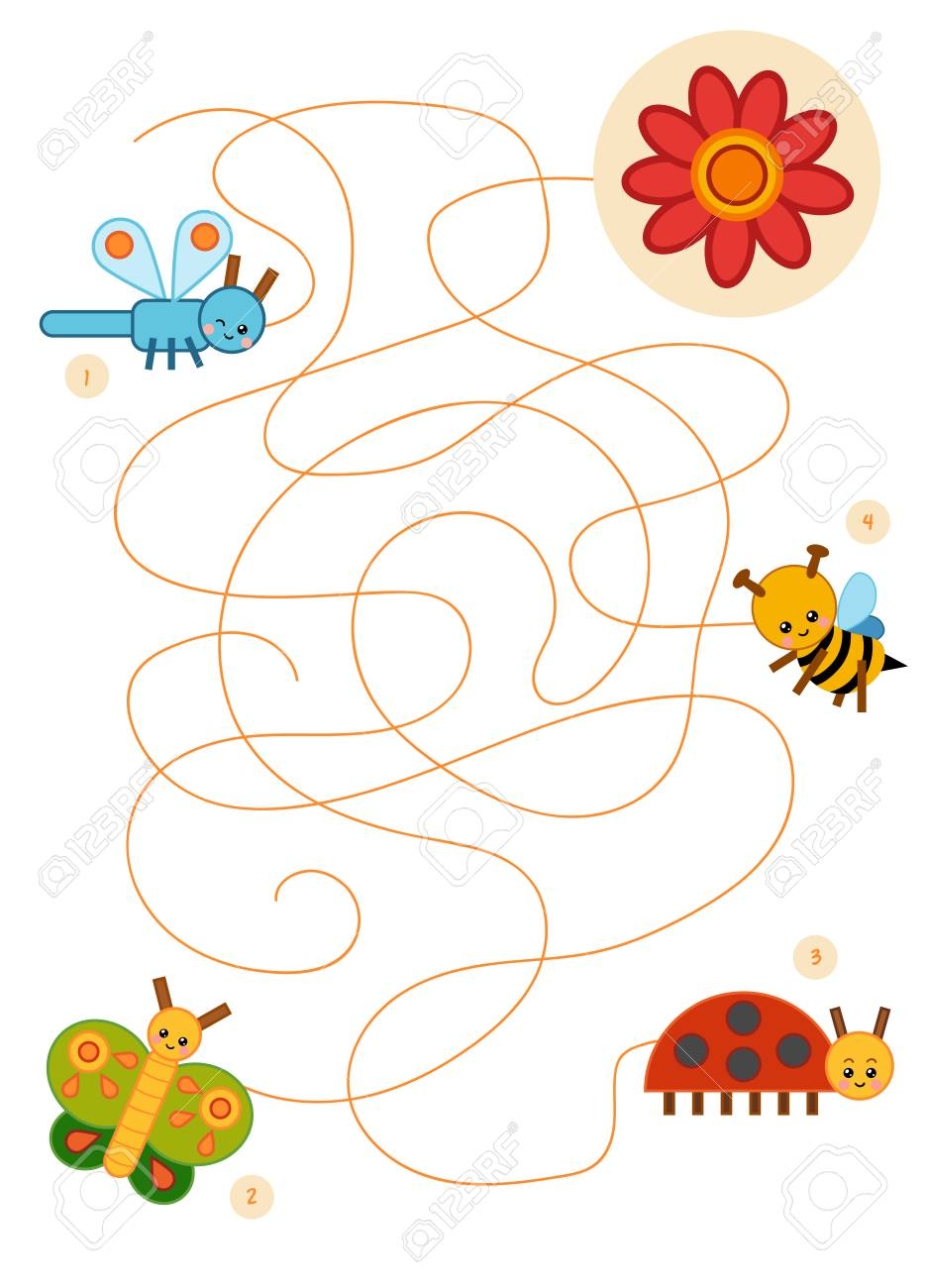 Bee Worksheet Maze