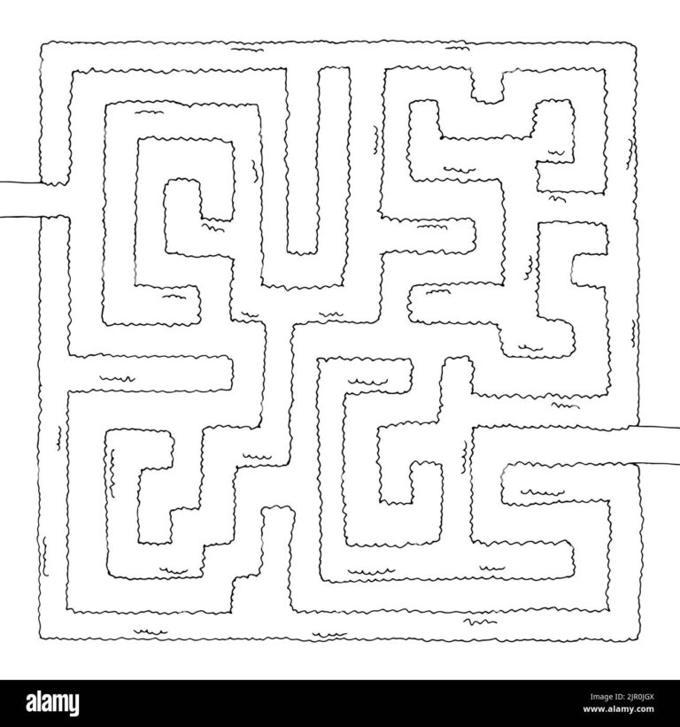 Maze Garden Cut Out Stock Images U0026 Pictures Alamy
