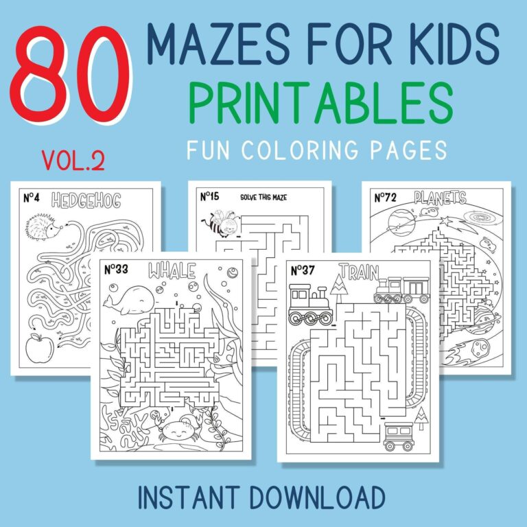 Maze Printable Etsy Espa a