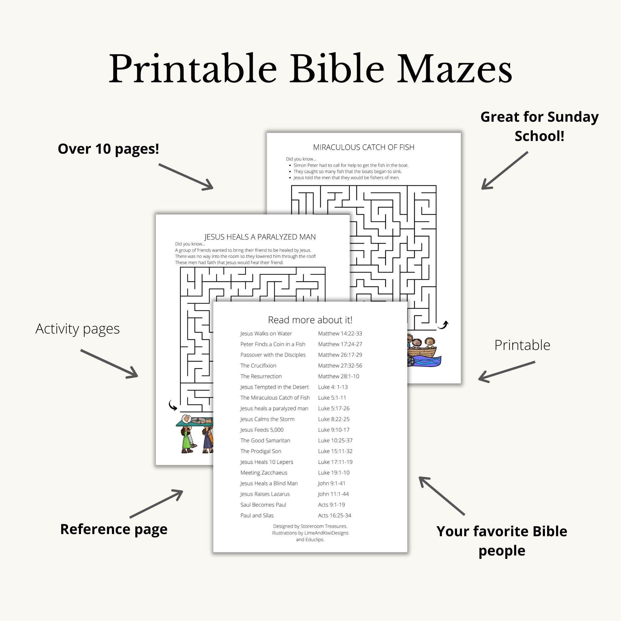 Maze Puzzle Book New Testament Bible Activity Books Bible Worksheets Library