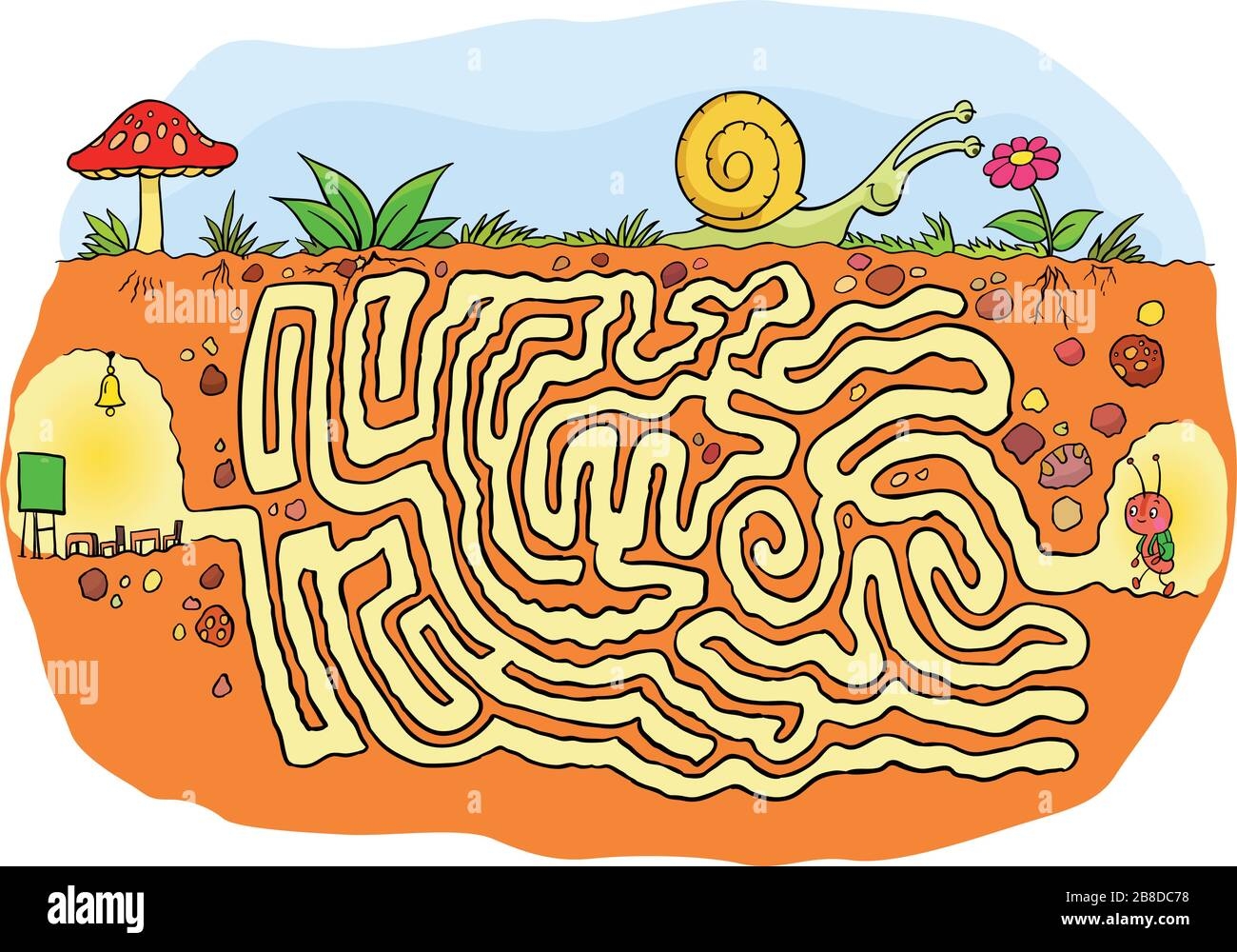 Maze Puzzle For Kids Hi res Stock Photography And Images Alamy