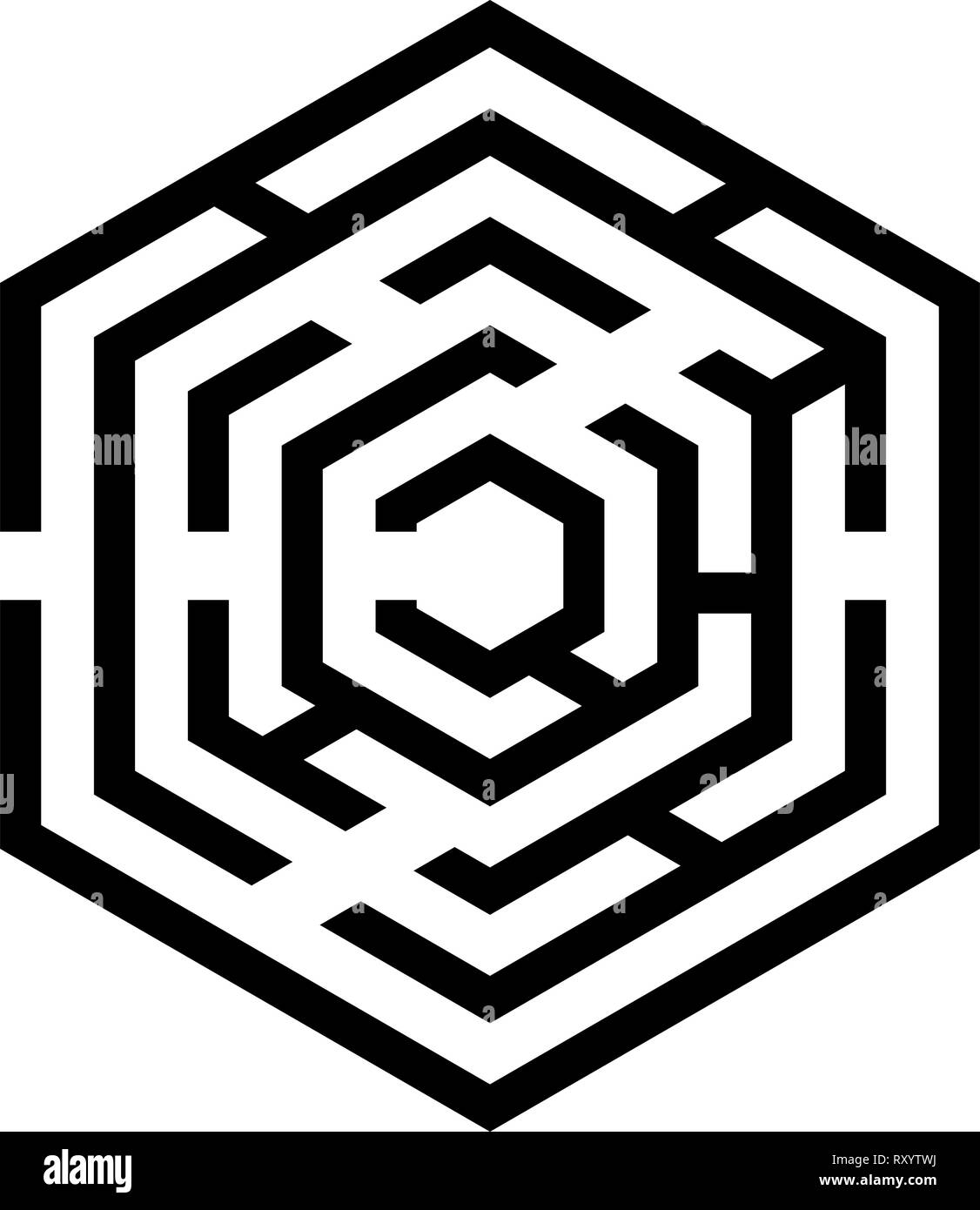 Maze Puzzle Simple Hi res Stock Photography And Images Page 6 