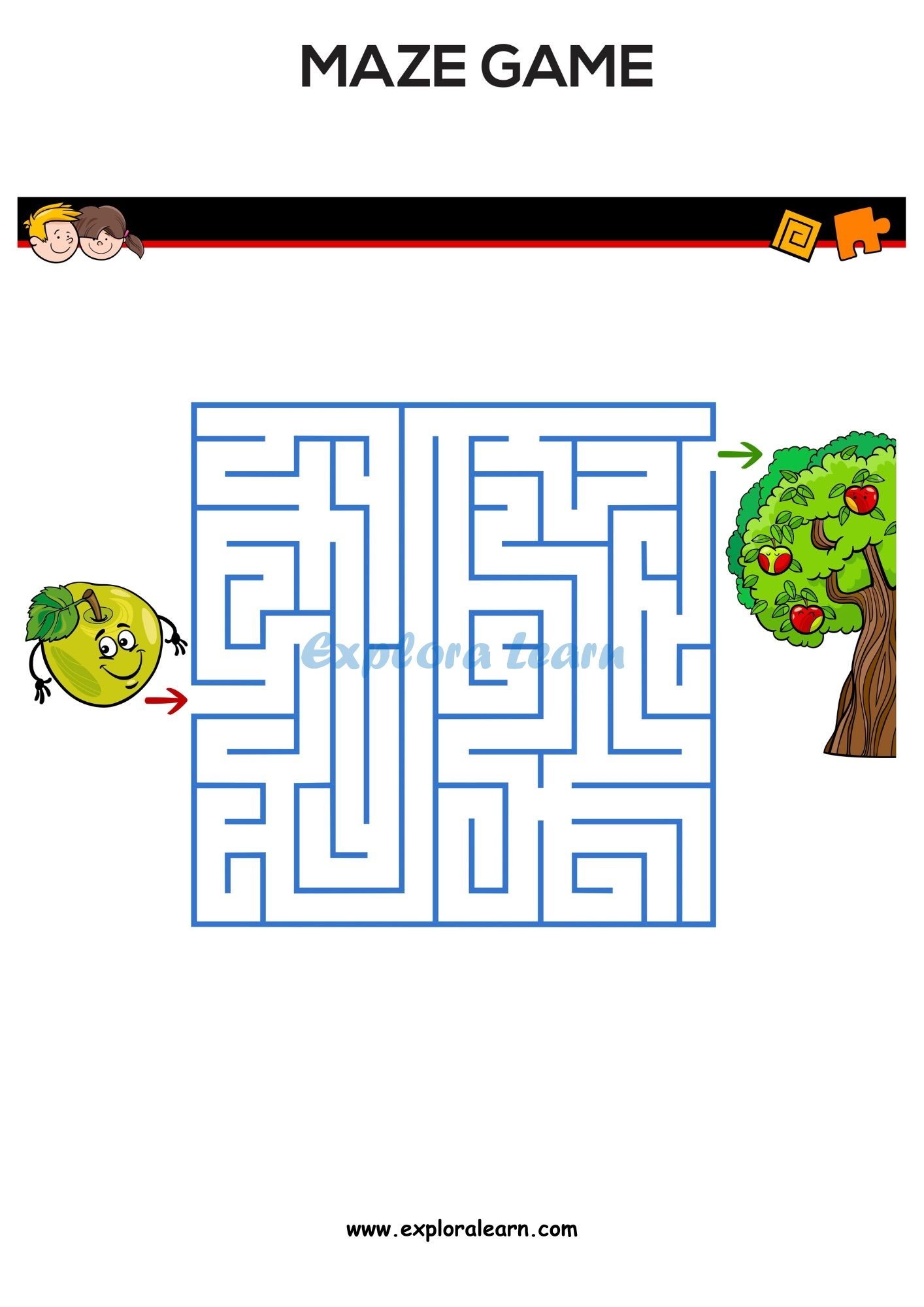 Mazes Worksheets For Preschool And Kindergarten 2 To 6 Years Kids