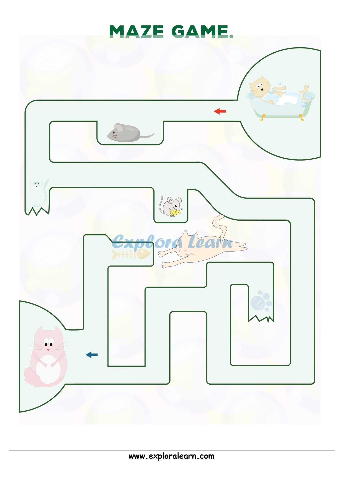 Maze Worksheets For Nursery