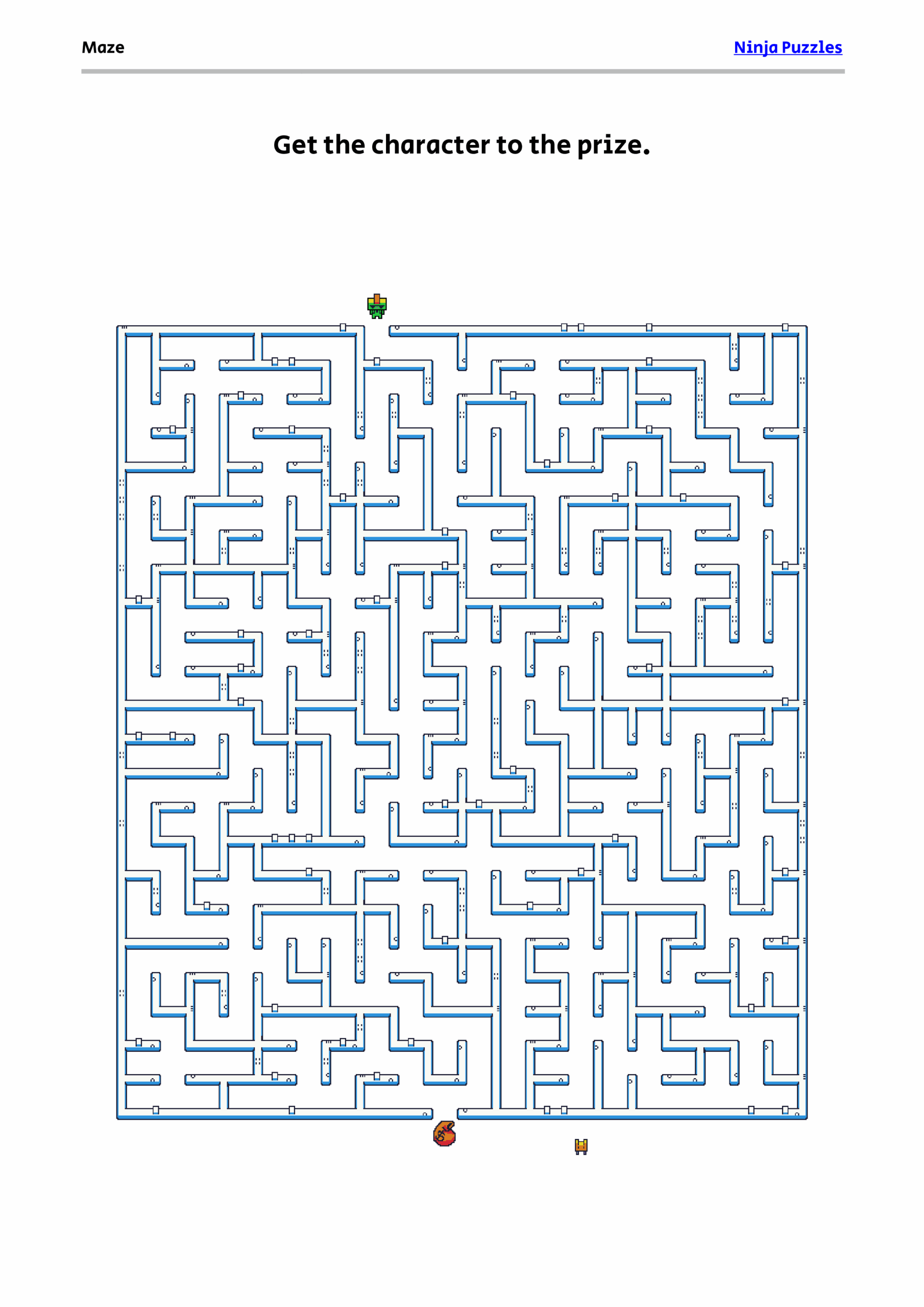 Medium Maze 23 Free Printable PDF Puzzle