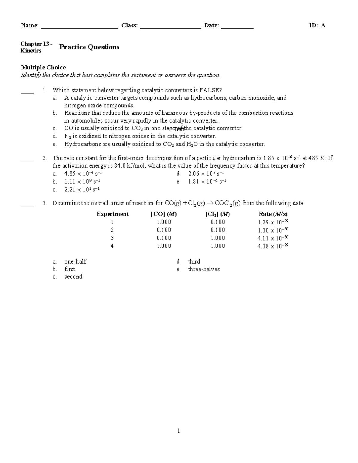 Molar Mass Maze 2 Sheets Name Date MOLAR MASS Directions Read The Question In The START Block Studocu