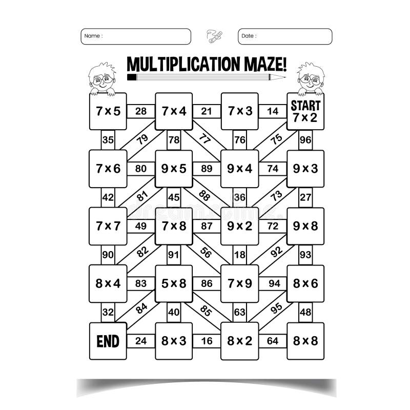 Multiplication Maze Stock Illustrations 148 Multiplication Maze Stock Illustrations Vectors U0026 Clipart Dreamstime