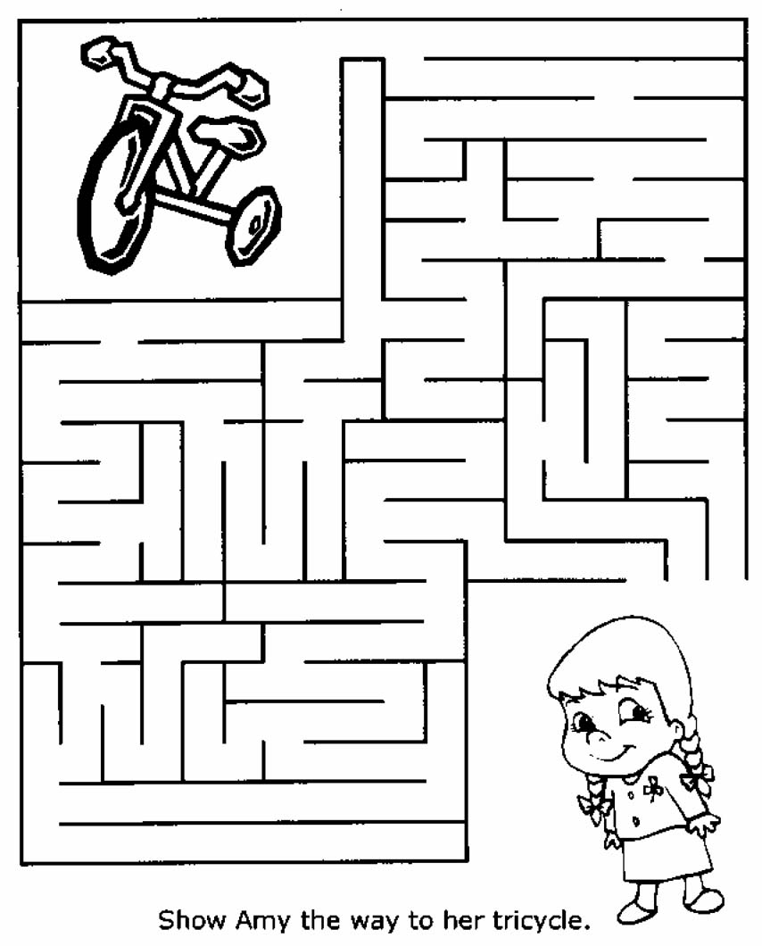 Free Maze Worksheets For Grade 1