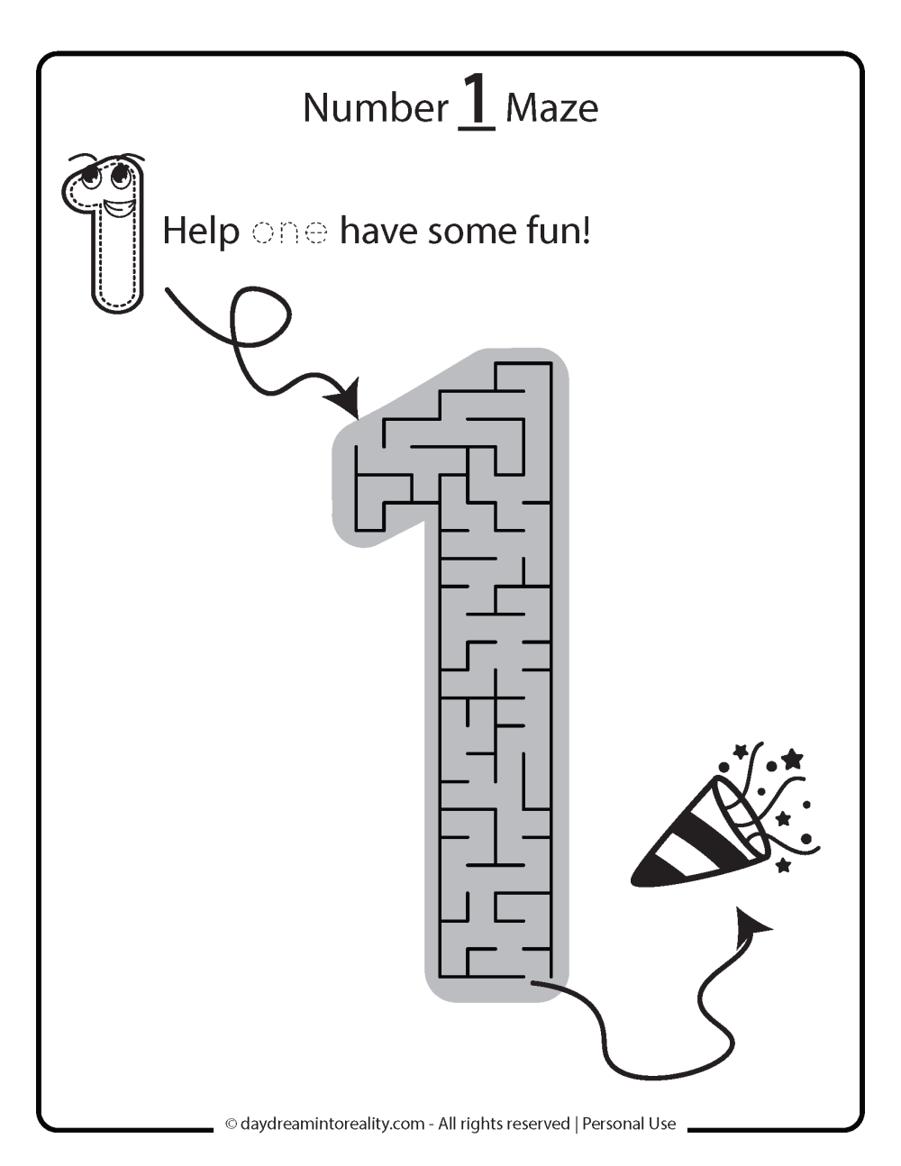 Numbers 1 To 10 Worksheets Free PDF Printables Tracing Mazes Games And More Daydream Into Reality