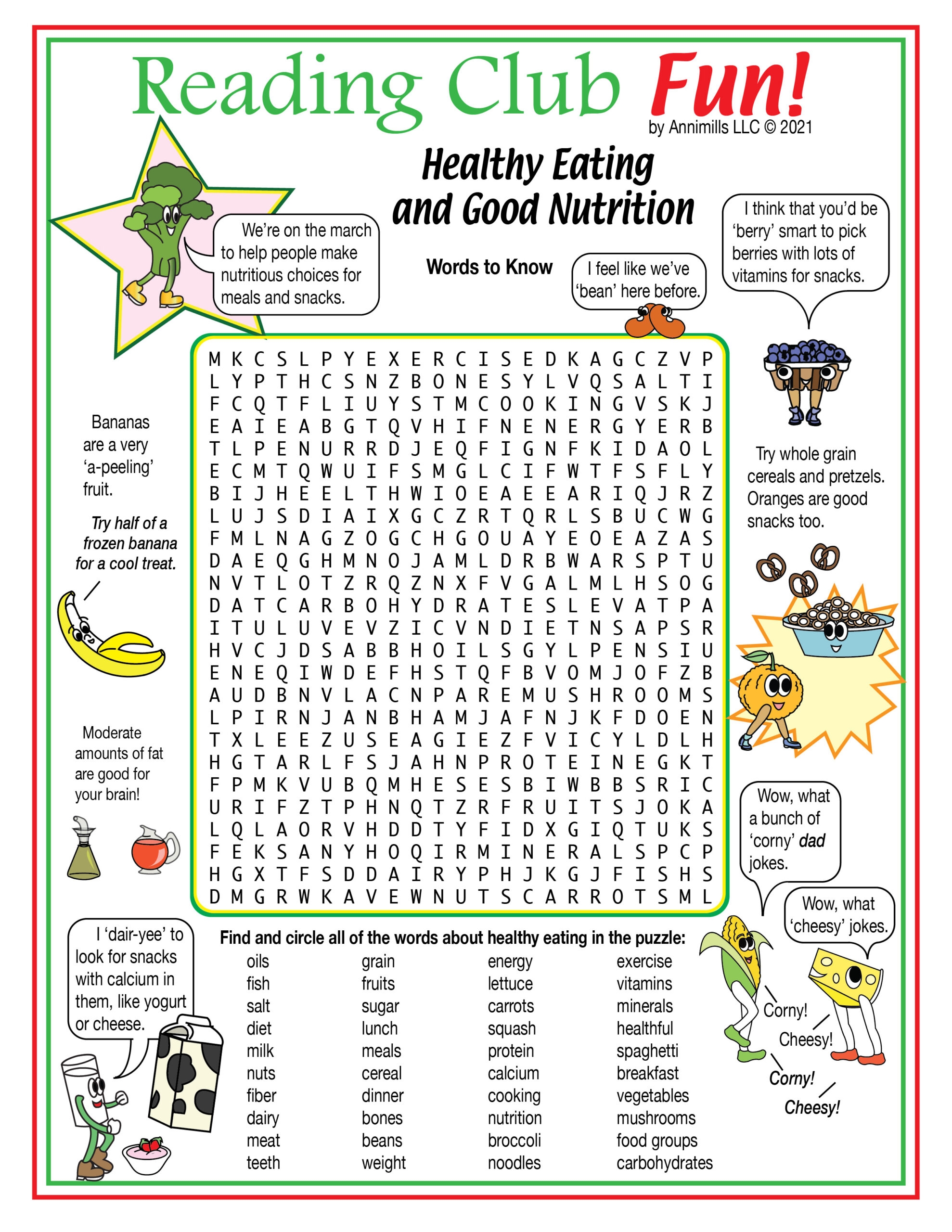 Nutrition For Better Health Puzzle Activity Set Made By Teachers