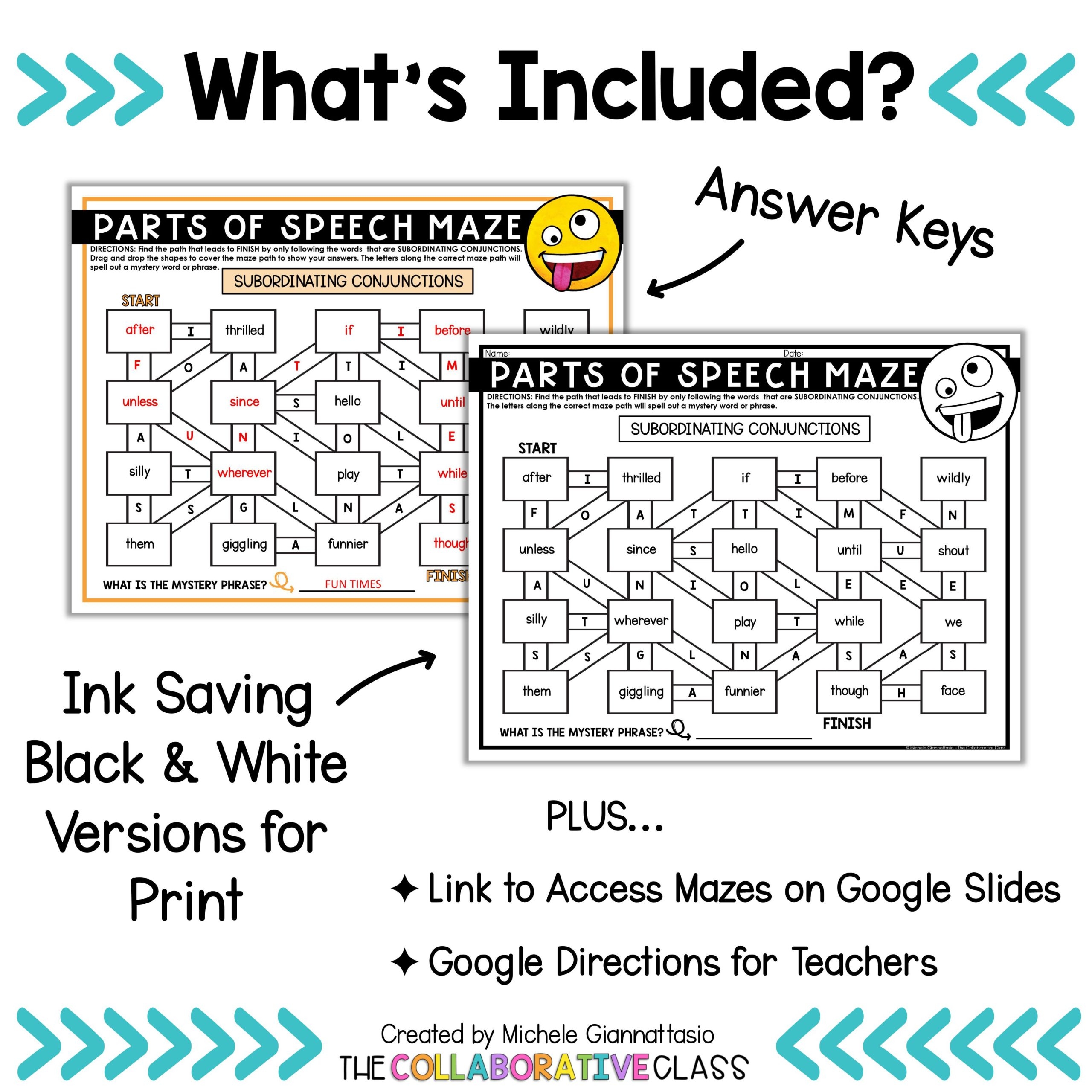 Parts Of Speech Activities Maze Puzzles Distance Learning 