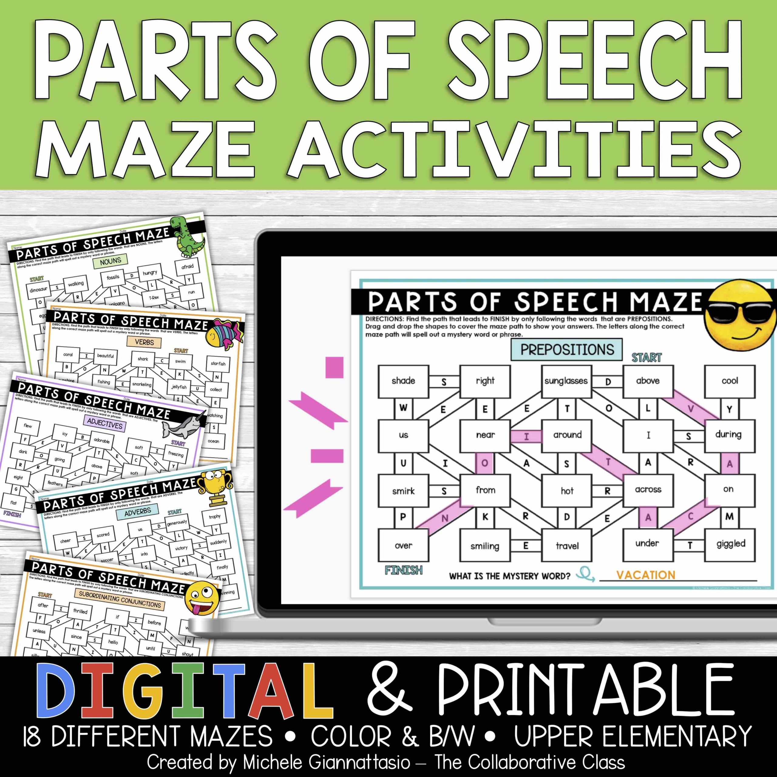 Maze Fun Grammer Worksheets