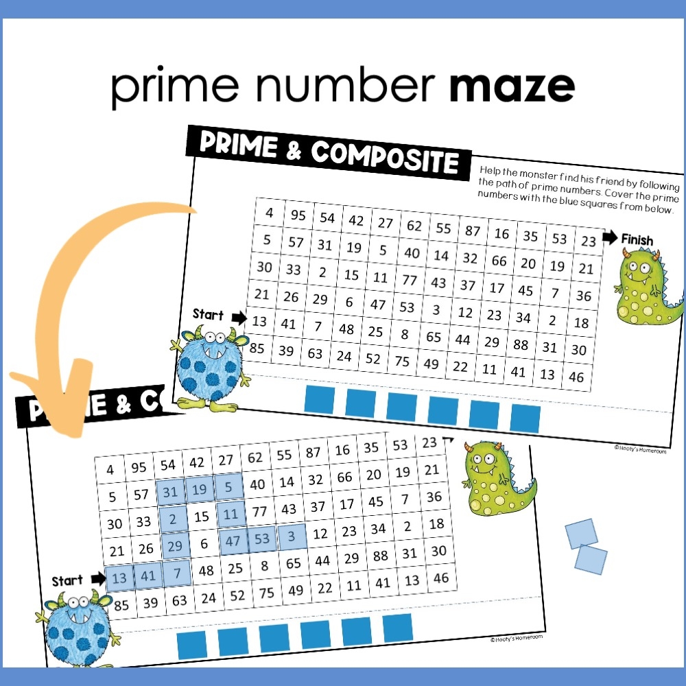Worksheet Works Prime Composite Maze