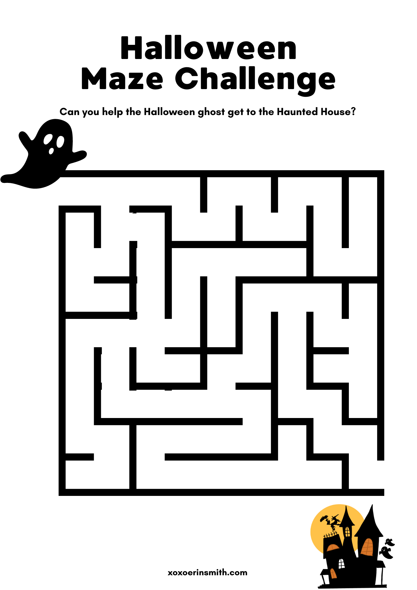 Printable Halloween Maze Printable Worksheets For Kids Worksheets Library