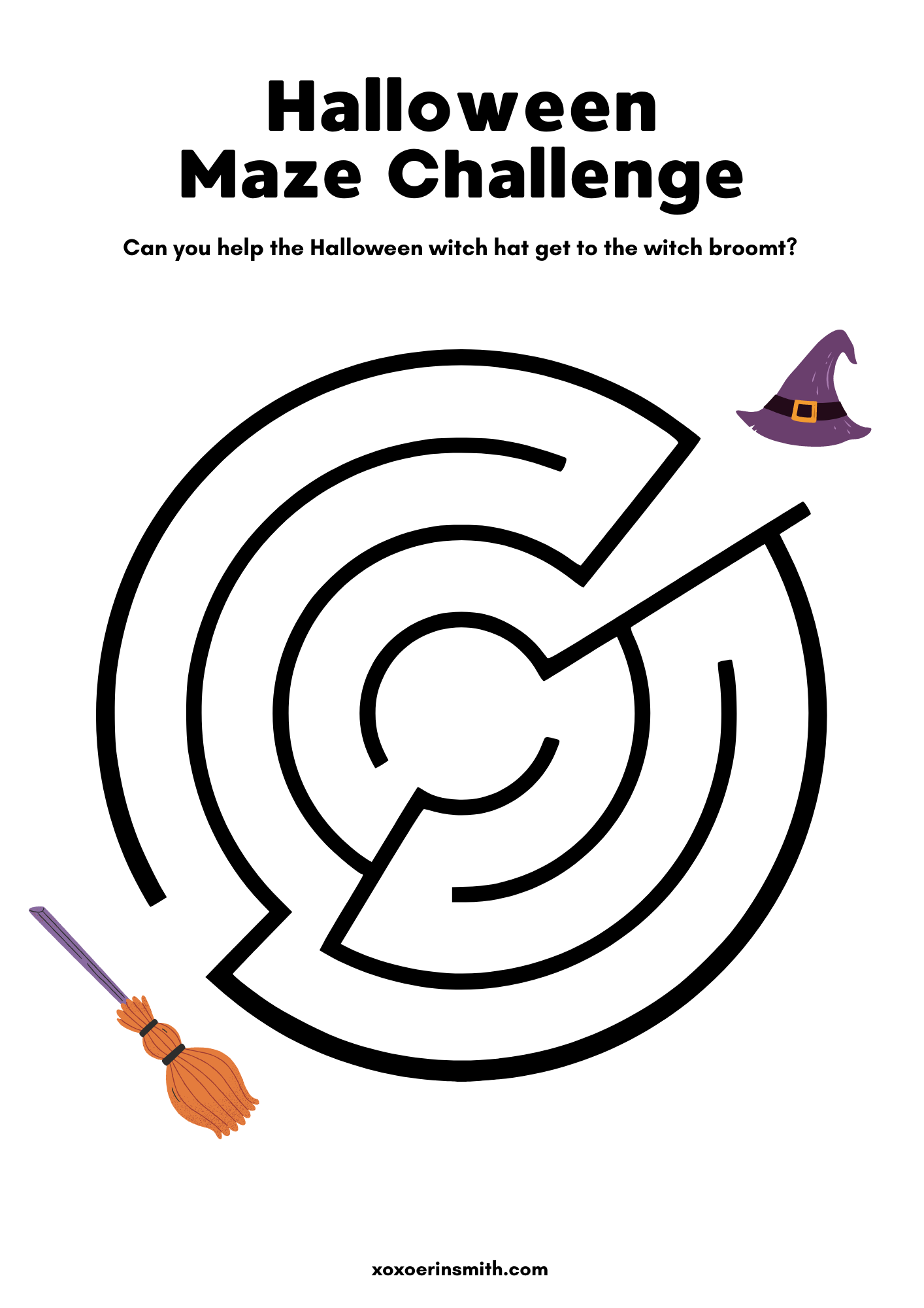Printable Halloween Maze Printable Worksheets For Kids Worksheets Library